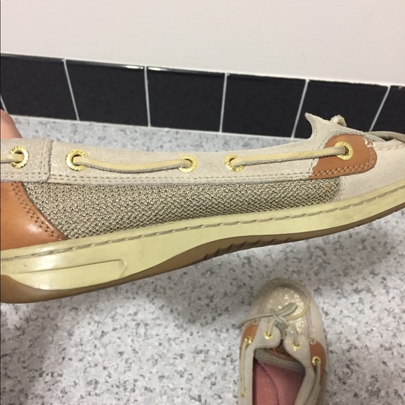 Gold Sperrys - Picture 2 of 3